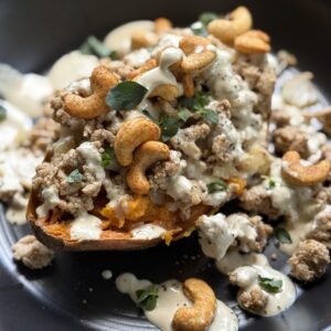 turkey stuffed sweet potato