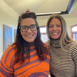 photo of coworkers, kaitlyn and ginger